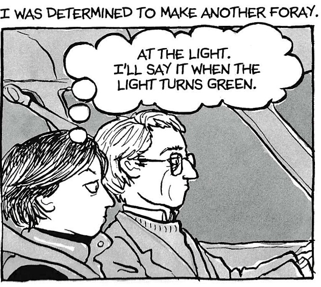 A single frame from page 219 of Fun Home. © Alison Bechdel 2006.